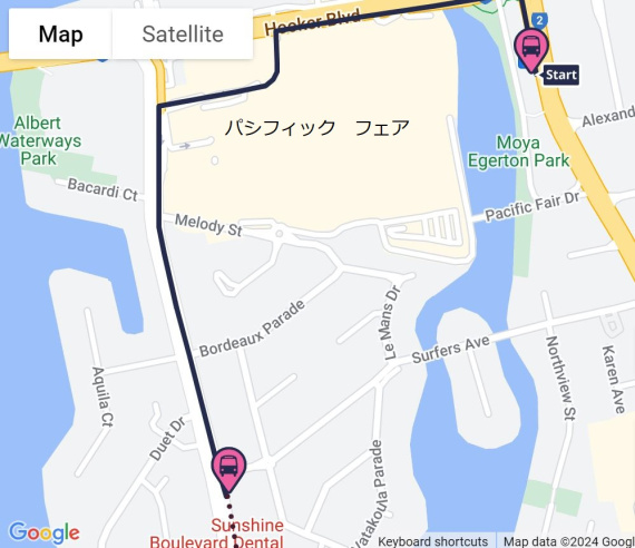 Map From Broadbeach