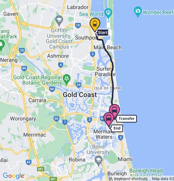 Map From South Port